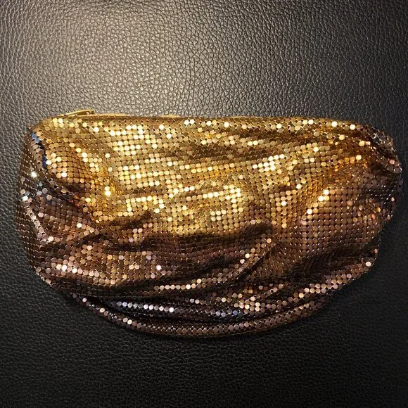 Vintage 1984 Whiting and Davis Rare Two Toned Gradient Mesh Purse/Clutch - Picture 2 of 5